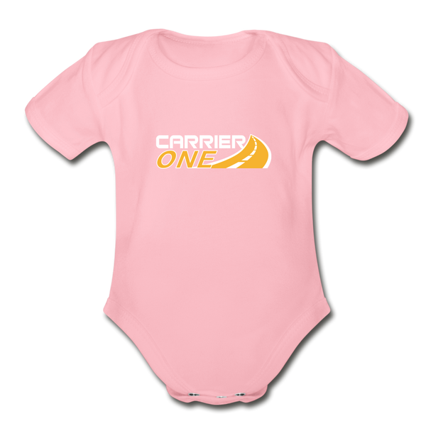 Short Sleeve Onesie - light pink